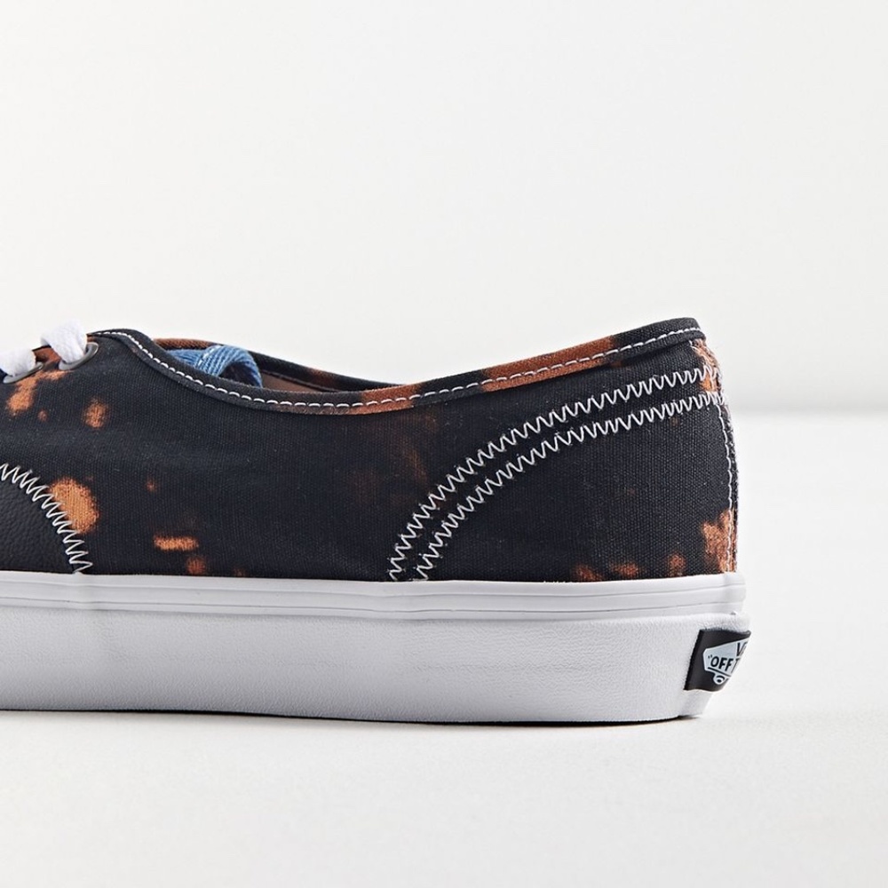 NEW Vans Shoes Authentic Tartan Daze Bleach Dye Studs Denim Mixed Media - Picture 5 of 6